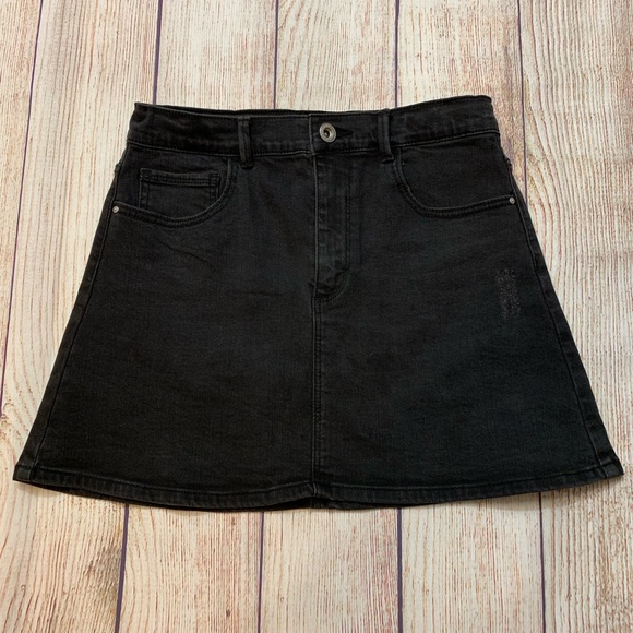 black jean skirt kids